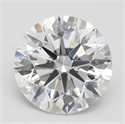 Lab Grown Diamond 2.45 Carats, Round with Ideal Cut, F Color, VS2 Clarity and Certified by IGI