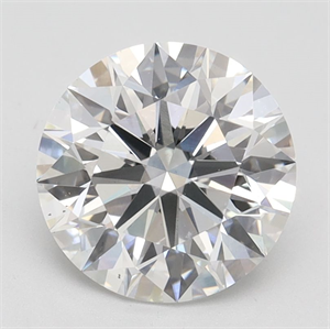 Picture of Lab Grown Diamond 2.45 Carats, Round with Ideal Cut, F Color, VS2 Clarity and Certified by IGI