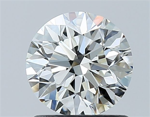 Picture of Natural Diamond 1.00 Carats, Round with Excellent Cut, H Color, SI1 Clarity and Certified by GIA