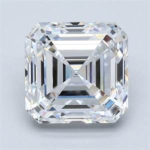 Foto Diamante Natural 2.50 quilates, Asscher , Color D, claridad VS1 y certificado GIA de