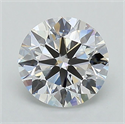 Lab Grown Diamond 1.17 Carats, Round with Ideal Cut, D Color, VVS2 Clarity and Certified by IGI