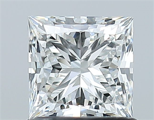 Picture of Natural Diamond 0.98 Carats, Princess with  Cut, F Color, VVS1 Clarity and Certified by GIA