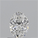 Natural Diamond 0.50 Carats, Oval with  Cut, D Color, VS1 Clarity and Certified by GIA