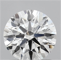Lab Grown Diamond 1.00 Carats, Round with Ideal Cut, D Color, VVS1 Clarity and Certified by IGI