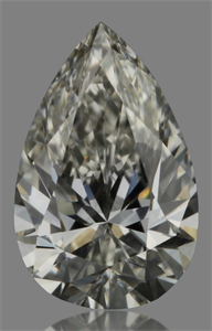 Picture of Natural Diamond 0.30 Carats, Pear with  Cut, H Color, VVS1 Clarity and Certified by GIA