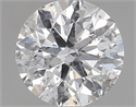 Natural Diamond 0.97 Carats, Round with Very Good Cut, F Color, I1 Clarity and Certified by GIA