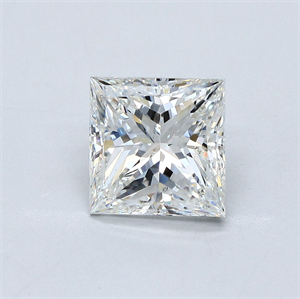 Picture of Natural Diamond 3.26 Carats, Princess with  Cut, G Color, SI1 Clarity and Certified by GIA