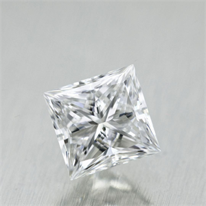Picture of Natural Diamond 0.71 Carats, Princess with  Cut, E Color, VVS2 Clarity and Certified by GIA