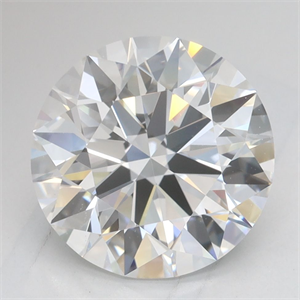 Picture of Lab Grown Diamond 3.04 Carats, Round with Ideal Cut, D Color, IF Clarity and Certified by IGI