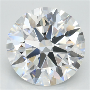 Picture of Lab Grown Diamond 3.89 Carats, Round with Excellent Cut, D Color, FL Clarity and Certified by GIA