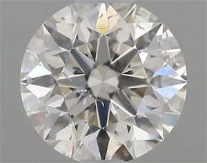 Picture of Natural Diamond 0.51 Carats, Round with Excellent Cut, J Color, I1 Clarity and Certified by GIA