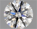 Natural Diamond 0.70 Carats, Round with Excellent Cut, H Color, SI1 Clarity and Certified by GIA