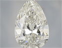 Natural Diamond 0.40 Carats, Pear with  Cut, H Color, VS1 Clarity and Certified by IGI
