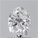 Natural Diamond 0.90 Carats, Oval with  Cut, D Color, VS2 Clarity and Certified by GIA