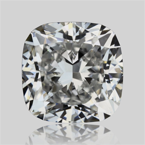 Foto Diamante Natural 0.73 quilates, Del cojín , Color F, claridad VVS2 y certificado GIA de