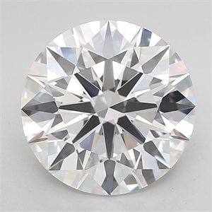 Picture of Lab Grown Diamond 3.68 Carats, Round with Ideal Cut, D Color, IF Clarity and Certified by IGI