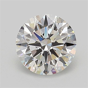 Picture of Lab Grown Diamond 1.02 Carats, Round with Ideal Cut, D Color, VVS2 Clarity and Certified by IGI