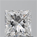 Natural Diamond 0.90 Carats, Princess with  Cut, F Color, VS1 Clarity and Certified by GIA