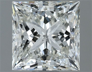 Picture of Natural Diamond 1.01 Carats, Princess with  Cut, G Color, VS2 Clarity and Certified by IGI