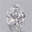 Natural Diamond 0.61 Carats, Oval with  Cut, E Color, IF Clarity and Certified by GIA