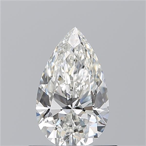 Picture of Natural Diamond 0.71 Carats, Pear with  Cut, H Color, VVS1 Clarity and Certified by GIA