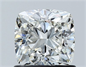Diamante Natural 1.01 quilates, Del cojín , Color I, claridad VS1 y certificado GIA