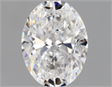 Natural Diamond 0.70 Carats, Oval with  Cut, D Color, VS2 Clarity and Certified by GIA