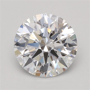 Picture of Lab Grown Diamond 1.07 Carats, Round with Ideal Cut, D Color, VVS2 Clarity and Certified by IGI