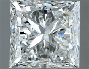 Foto Diamante Natural 1.50 quilates, Princesa , Color I, claridad VS2 y certificado GIA de