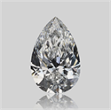 Natural Diamond 0.73 Carats, Pear with  Cut, D Color, VVS1 Clarity and Certified by GIA