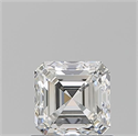Natural Diamond 0.91 Carats, Asscher with  Cut, G Color, VVS1 Clarity and Certified by GIA