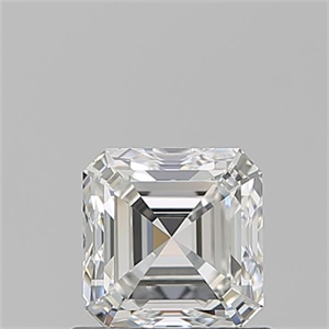 Picture of Natural Diamond 0.91 Carats, Asscher with  Cut, G Color, VVS1 Clarity and Certified by GIA
