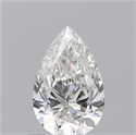 Natural Diamond 0.78 Carats, Pear with  Cut, I Color, VVS1 Clarity and Certified by GIA