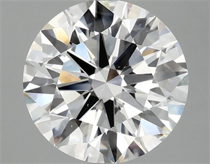 Picture of Lab Grown Diamond 3.02 Carats, Round with Ideal Cut, E Color, VS1 Clarity and Certified by IGI