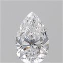 Diamante Natural 0.87 quilates, De pera , Color D, claridad SI2 y certificado GIA