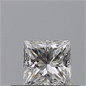 Natural Diamond 0.32 Carats, Princess with  Cut, F Color, VS1 Clarity and Certified by GIA