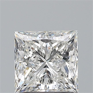 Picture of Natural Diamond 0.90 Carats, Princess with  Cut, G Color, VS2 Clarity and Certified by GIA