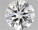 Lab Grown Diamond 5.05 Carats, Round with Excellent Cut, D Color, VVS2 Clarity and Certified by IGI