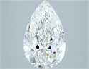 Natural Diamond 2.51 Carats, Pear with  Cut, H Color, IF Clarity and Certified by IGI