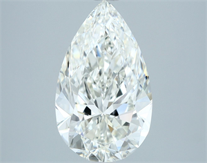 Picture of Natural Diamond 2.51 Carats, Pear with  Cut, H Color, IF Clarity and Certified by IGI