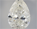 Natural Diamond 0.37 Carats, Pear with  Cut, H Color, VVS1 Clarity and Certified by IGI