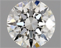 Natural Diamond 0.70 Carats, Round with Excellent Cut, H Color, SI2 Clarity and Certified by GIA