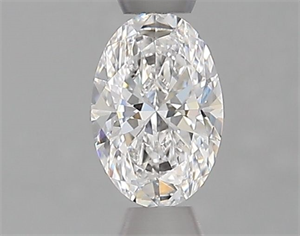 Foto Diamante Natural 0.40 quilates, Ovalado , Color D, claridad VS1 y certificado GIA de