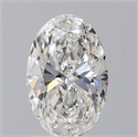 Natural Diamond 1.00 Carats, Oval with  Cut, F Color, VS2 Clarity and Certified by GIA