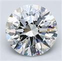 Natural Diamond 3.01 Carats, Round with Excellent Cut, H Color, SI1 Clarity and Certified by GIA
