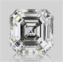 Natural Diamond 1.53 Carats, Asscher with  Cut, I Color, VVS2 Clarity and Certified by GIA