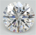 Lab Grown Diamond 3.90 Carats, Round with Excellent Cut, D Color, VS2 Clarity and Certified by GIA