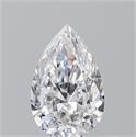 Natural Diamond 0.50 Carats, Pear with  Cut, E Color, SI1 Clarity and Certified by GIA