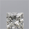 Natural Diamond 0.71 Carats, Princess with  Cut, H Color, VVS2 Clarity and Certified by IGI