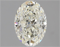 Natural Diamond 1.70 Carats, Oval with  Cut, I Color, VS1 Clarity and Certified by IGI